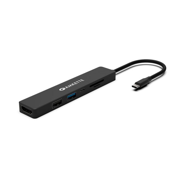 Amkette Type-C 6 in 1 Multiport Hub – TechCure India