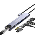 Amkette TYPE-C 8 in 1 Pro Dock with Gigabit Ethernet (1000Mbps) – TechCure India