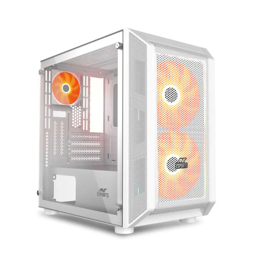Ant Esports 200 Air Mini Micro Atx Mid Tower Gaming Cabinet White (200 Air Mini – White) – TechCure India