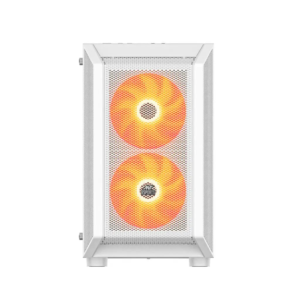 Ant Esports 200 Air Mini Micro Atx Mid Tower Gaming Cabinet White (200 Air Mini – White) – TechCure India