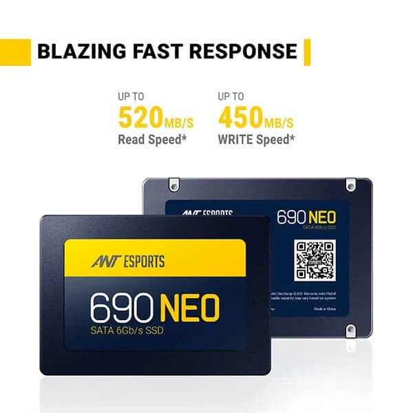 ANT ESPORTS 690 Neo 1TB 2.5 SATA SATA3 Solid State Drive (SSD) - 5