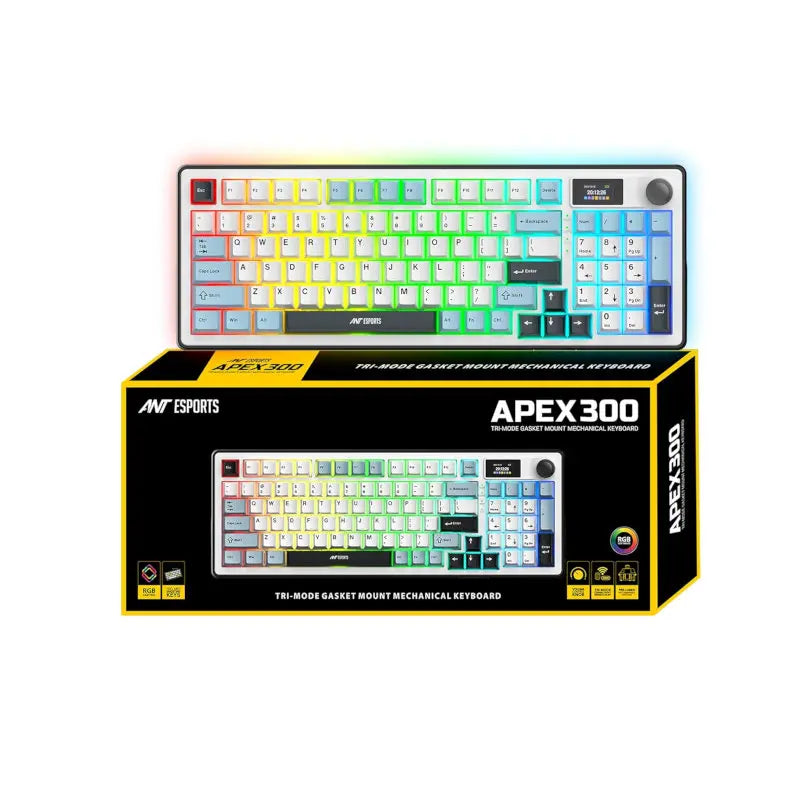 Ant Esports Apex 300 Tri-mode Gasket Mount Mechanical Keyboard (APEX-300) – TechCure India