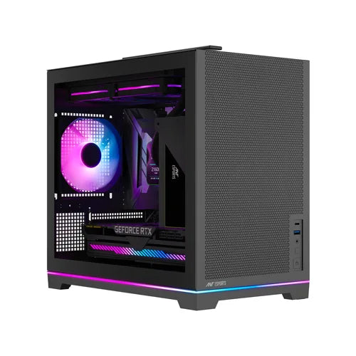 ANT ESPORTS Box C Air V2 RGB MATX Mini Tower Cabinet ( Black ) – TechCure India