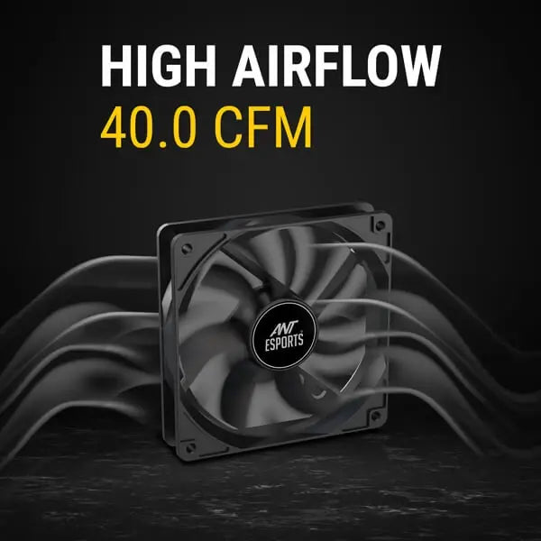 Ant Esports Carbonflow Black Cabinet Fan (Single Pack) (CARBONFLOW) – TechCure India