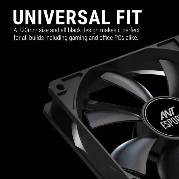 Ant Esports Carbonflow Black Cabinet Fan (Single Pack) (CARBONFLOW) – TechCure India