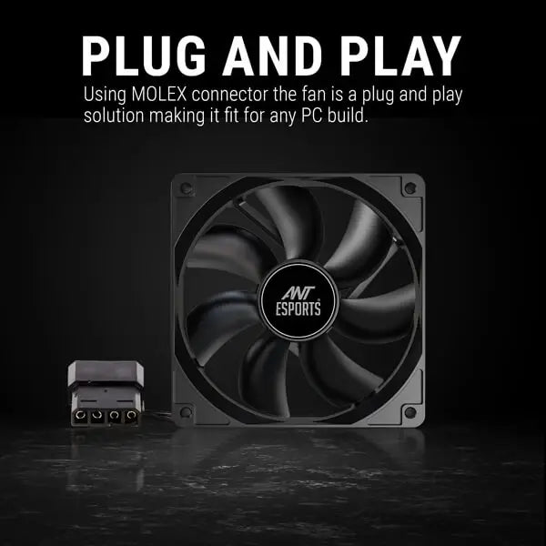 Ant Esports Carbonflow Black Cabinet Fan (Single Pack) (CARBONFLOW) – TechCure India