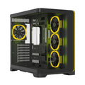 Ant Esports Crystal ARC Black ARGB ATX Mid Tower Cabinet With 4×120mm Pre-Installed ARGB Fans, Tempered Glass Side Panel, High-Airflow Design And Up To 360mm Radiator Support – TechCure India