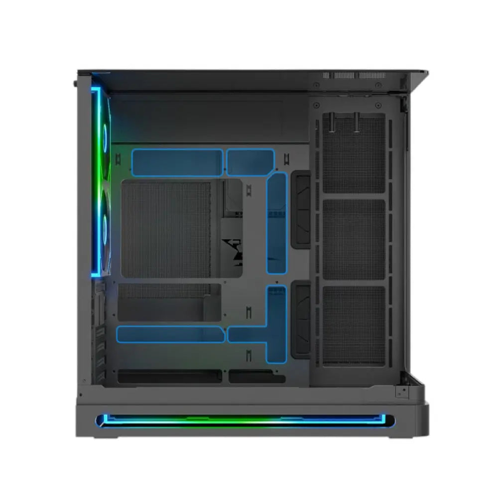 Ant Esports Crystal Arc Pro ATX/M-ATX/ITX Gaming Cabinet Black 5X120mm Fans – TechCure India