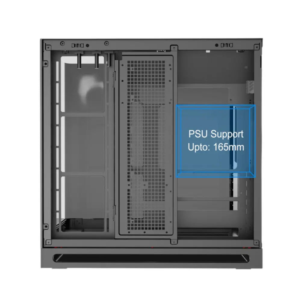 Ant Esports Crystal Arc Pro ATX/M-ATX/ITX Gaming Cabinet Black 5X120mm Fans – TechCure India