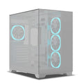 ANT ESPORTS Crystal Mirror ATX Mid Tower Cabinet ( White ) – TechCure India