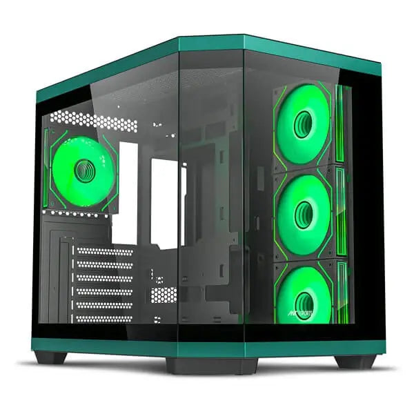 Ant Esports Crystal X11 Argb Atx Mid Tower Cabinet (Green) (CRYSTAL-X11) – TechCure India