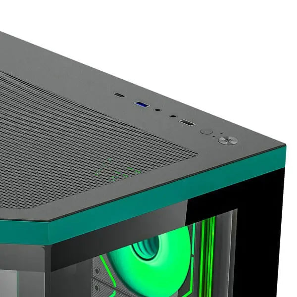 Ant Esports Crystal X11 Argb Atx Mid Tower Cabinet (Green) (CRYSTAL-X11) – TechCure India