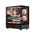 Ant Esports Crystal X6 ATX Mid Tower Cabinet With Type-C Black – TechCure India