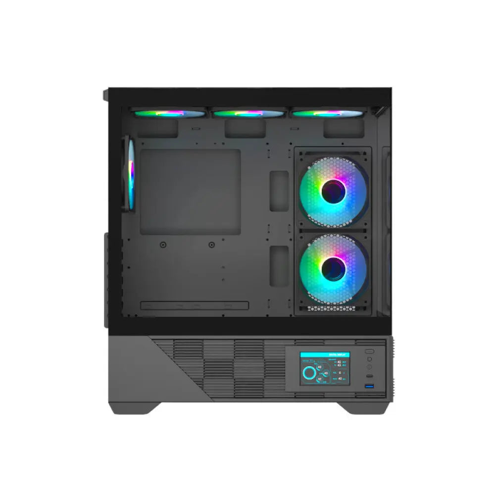 Ant Esports Crystal X6 Digital Mid Tower Gaming Cabinet Black (CRYSTAL-X6-DIGITAL-BLACK) – TechCure India