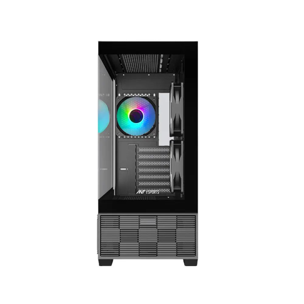 Ant Esports Crystal X6 Digital Mid Tower Gaming Cabinet Black (CRYSTAL-X6-DIGITAL-BLACK) – TechCure India