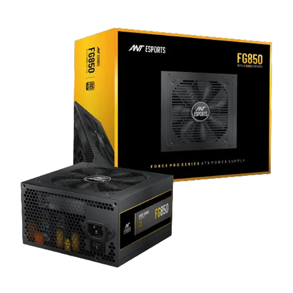 Ant Esports FG850 850 Watt 80 Plus Gold Power Supply (FG850) – TechCure India