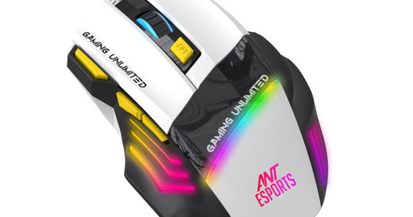 Ant Esports GM100 RGB Wired Gaming Mouse - Black&White – TechCure India