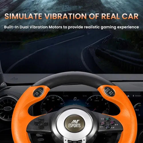 Ant Esports GW V3 PC Steering Wheel With Shifter and Pedal (GW-V3-PC) – TechCure India