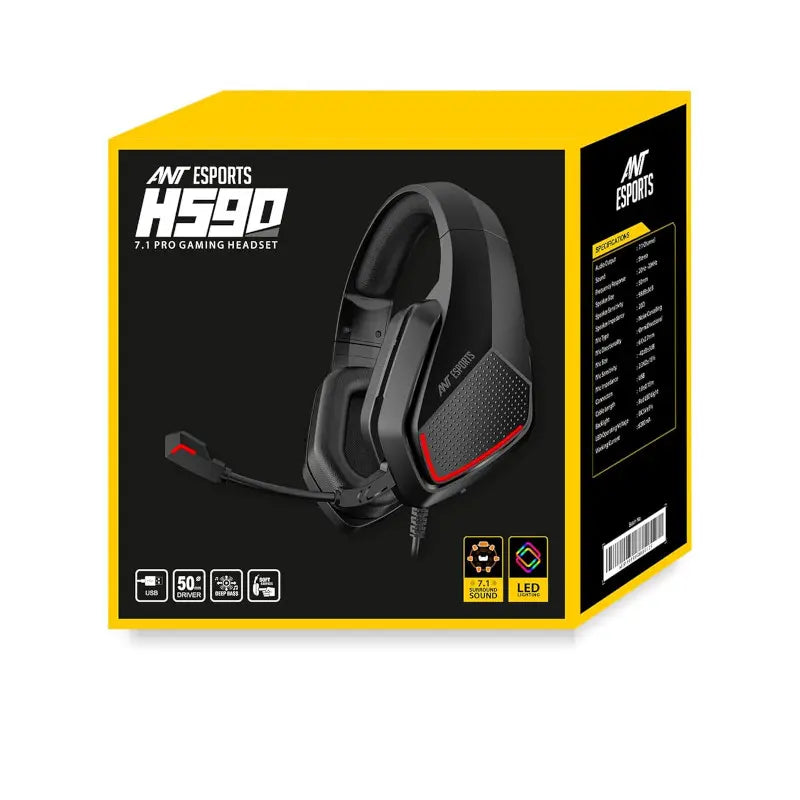 Ant Esports H590 7.1 Surround Sound Gaming Headset – TechCure India