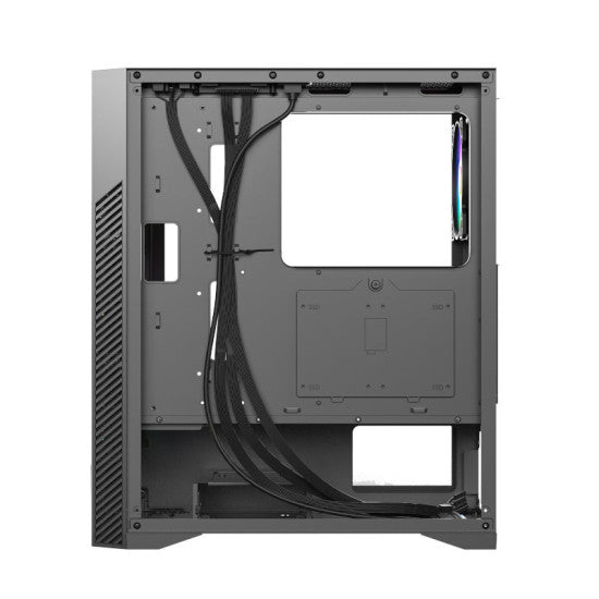 Ant Esports ICE 270G 6F Mid Tower Gaming Cabinet – Black – TechCure India