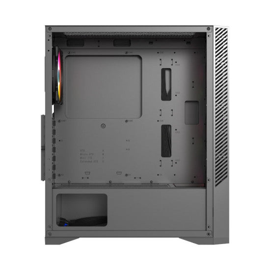 Ant Esports ICE 270G 6F Mid Tower Gaming Cabinet – Black – TechCure India