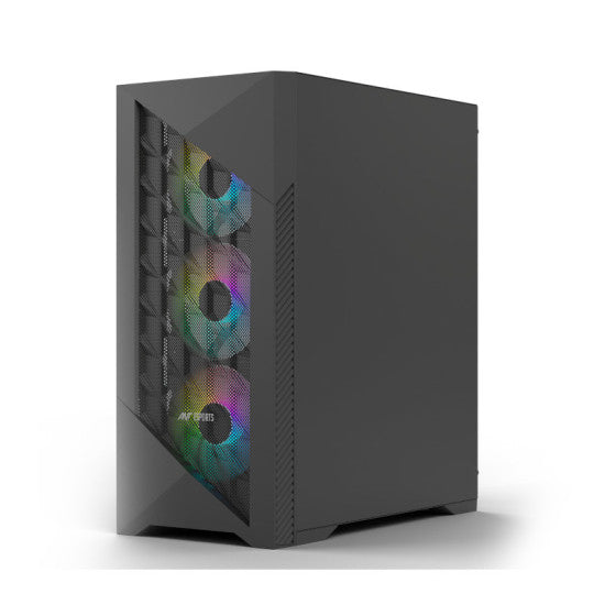 Ant Esports ICE 270M 6F Mid Tower Gaming Cabinet – Black – TechCure India