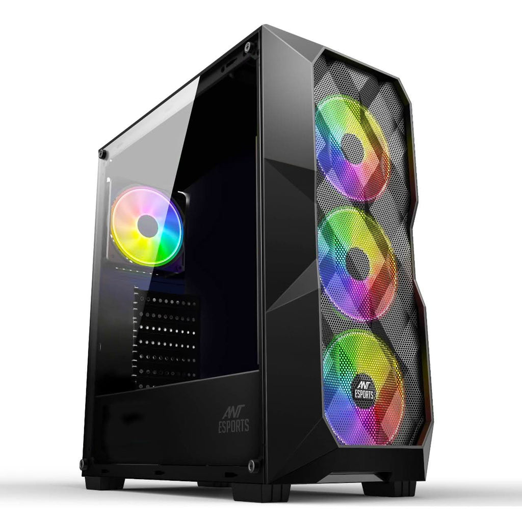 ANT ESPORTS ICE- 300 MESH MID-TOWER CABINET - BLACK – TechCure India