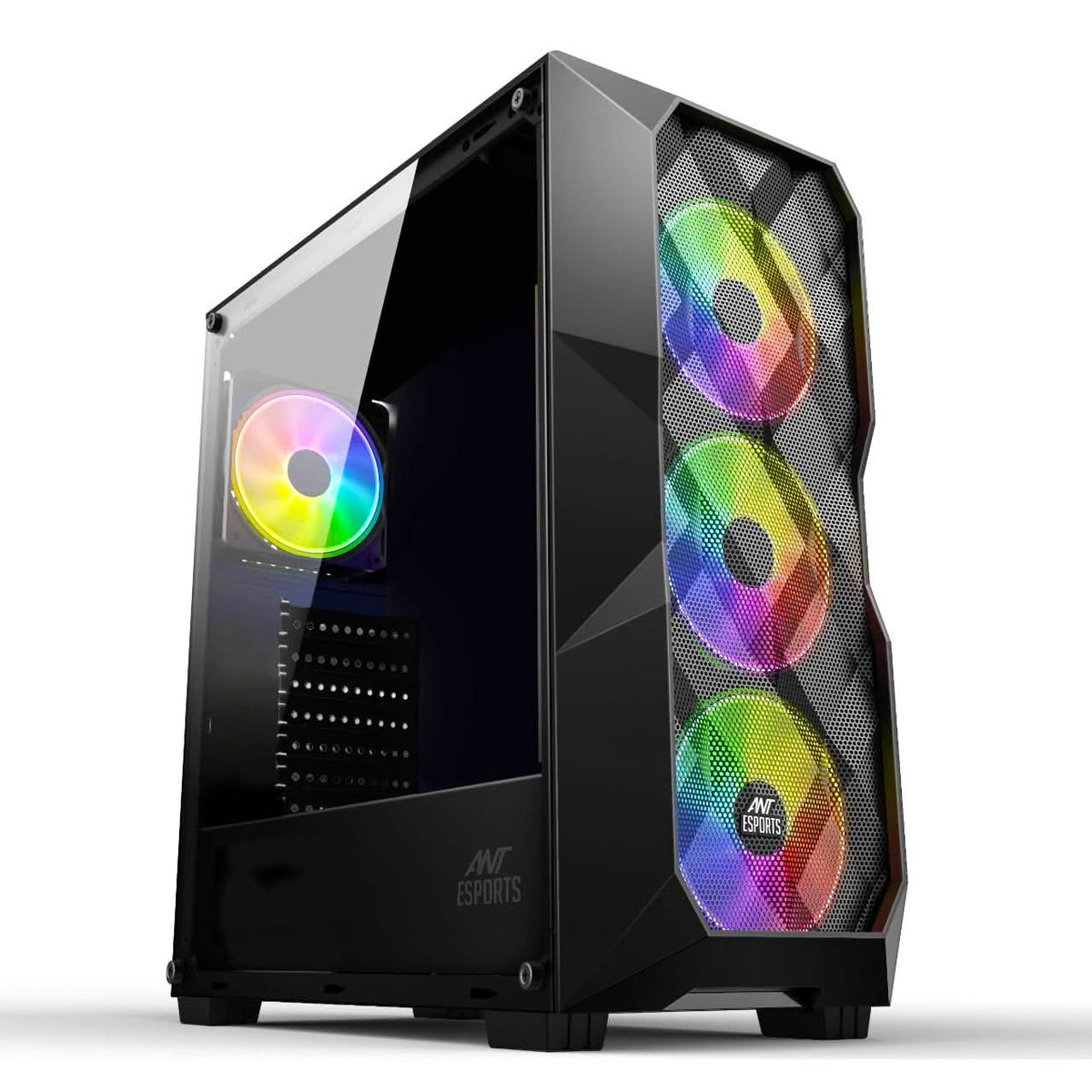 ANT ESPORTS ICE- 300 MESH MID-TOWER CABINET - BLACK – TechCure India
