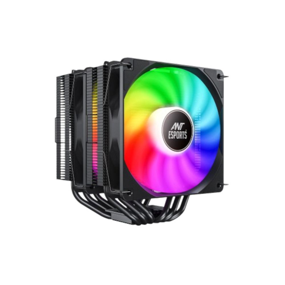 ANT ESPORTS ICE-C621 Dual Tower ARGB CPU Air Cooler (Black) – TechCure India