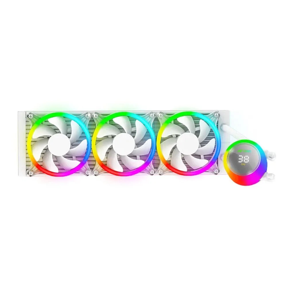 ANT ESPORTS Ice-Chroma 360 ARGB 360mm CPU Liquid Cooler ( White ) – TechCure India