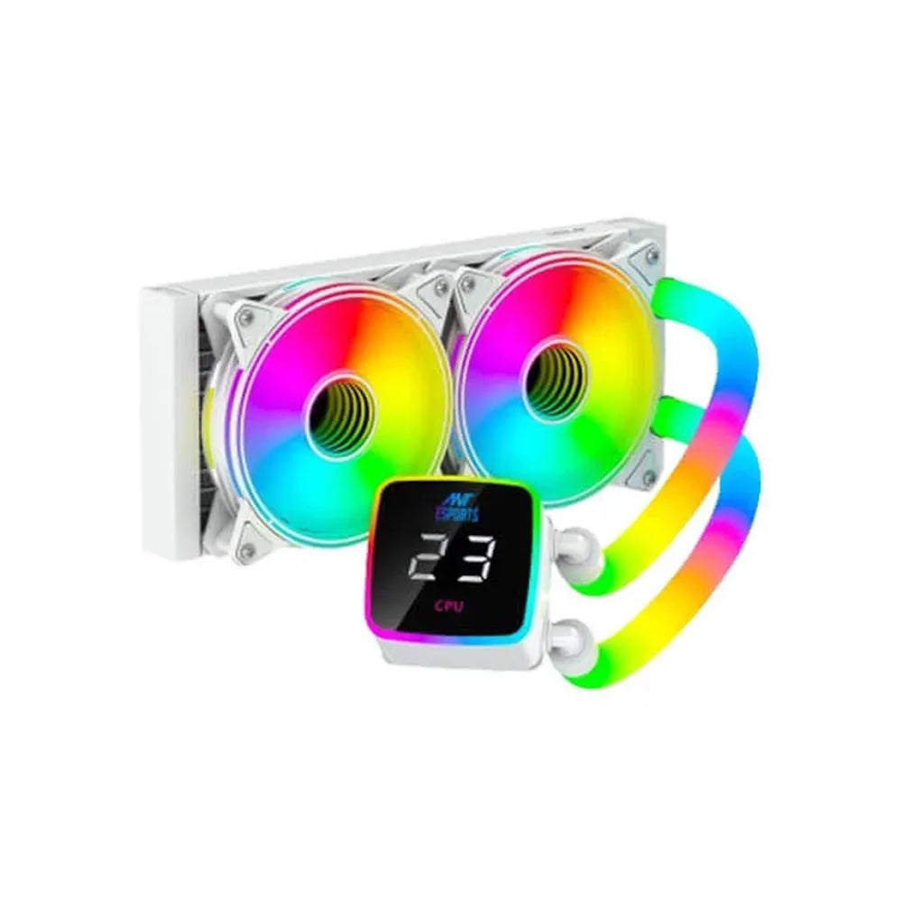 ANT ESPORTS ICE-Glow 240 ARGB 240mm CPU Liquid Cooler (White) – TechCure India