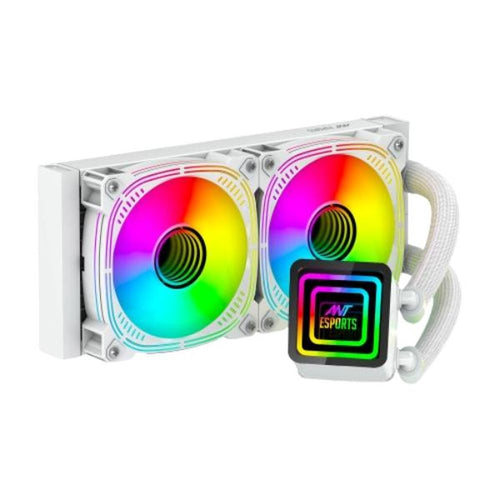 ANT ESPORTS ICE-Infinite 240 ARGB 240mm CPU Liquid Cooler (White) – TechCure India