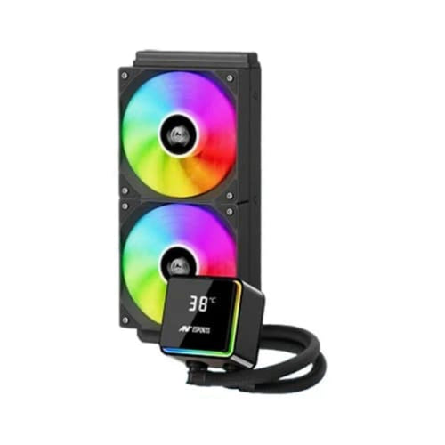 ANT ESPORTS ICEStorm 240 ARGB 240mm CPU Liquid Cooler ( Black ) ( With LCD Display ) – TechCure India