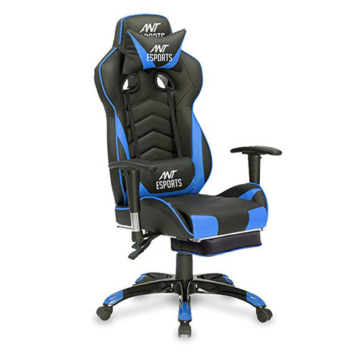 Ant Esports Infinity Plus 2D Blue & Black Gaming Chair (Adjustable Armrest, Headrest and Lumbar Support) – TechCure India