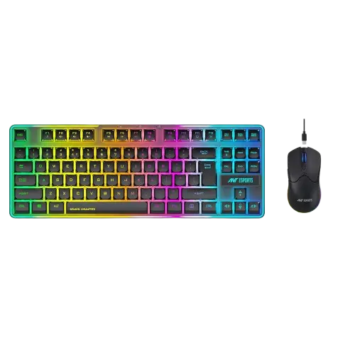 Ant Esports KM730 Pro Gaming Wireless TKL Keyboard Mouse Combo (Black) – TechCure India
