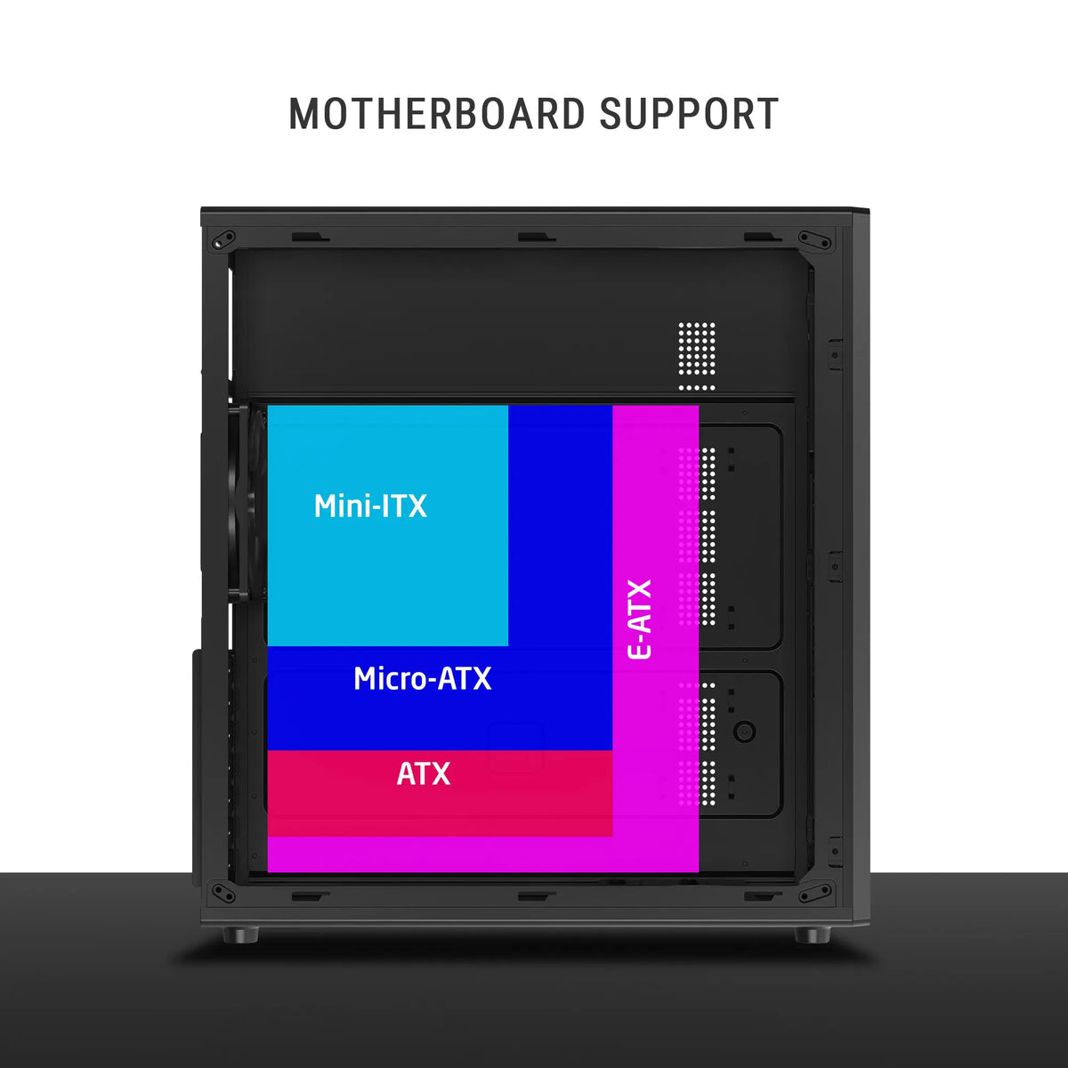 Ant Esports SI30 Mid Tower ATX Cabinet Black (AESP0368) – TechCure India