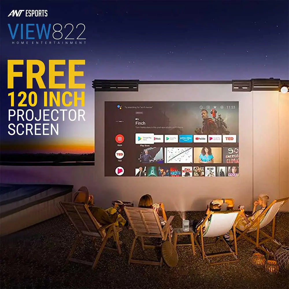 Ant Esports View 822 1080p Smart Cinema Projector (APJR0001) – TechCure India