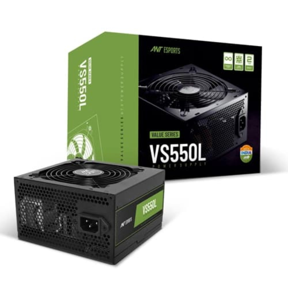 ANT ESPORTS VS550L Non-Modular Power Supply ( 550W ) – TechCure India