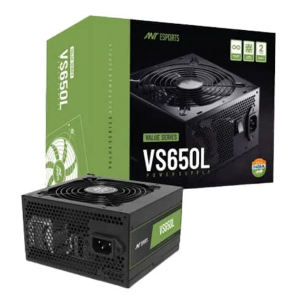 ANT ESPORTS VS650L Non-Modular Power Supply ( 650W ) – TechCure India
