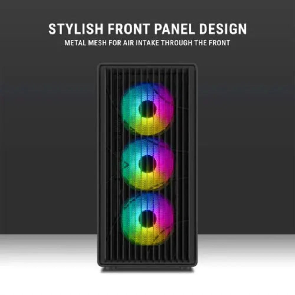 ANT ESPORTS Zen Air ARGB ATX Mid Tower Cabinet ( Black ) – TechCure India