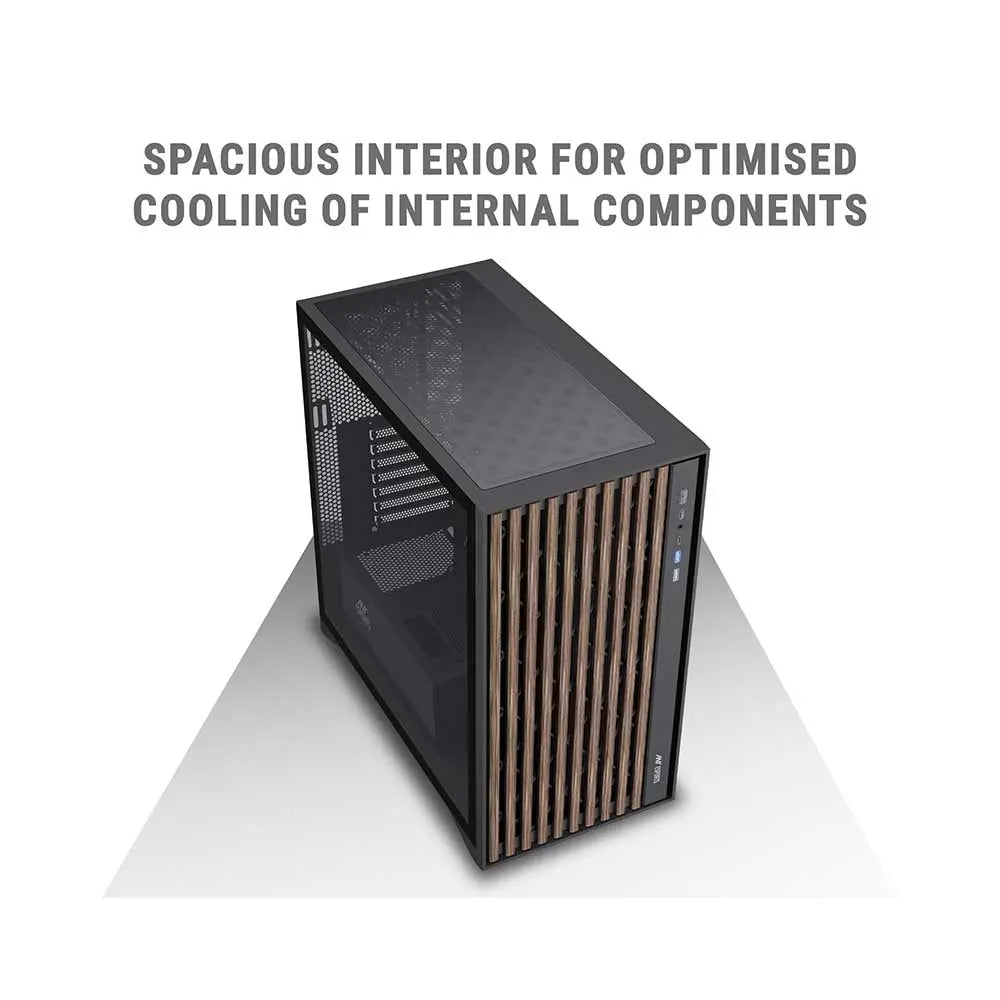 Ant Esports Zen Wood C3 Mid-Tower ATX Gaming Cabinet Black (AESP0318) – TechCure India