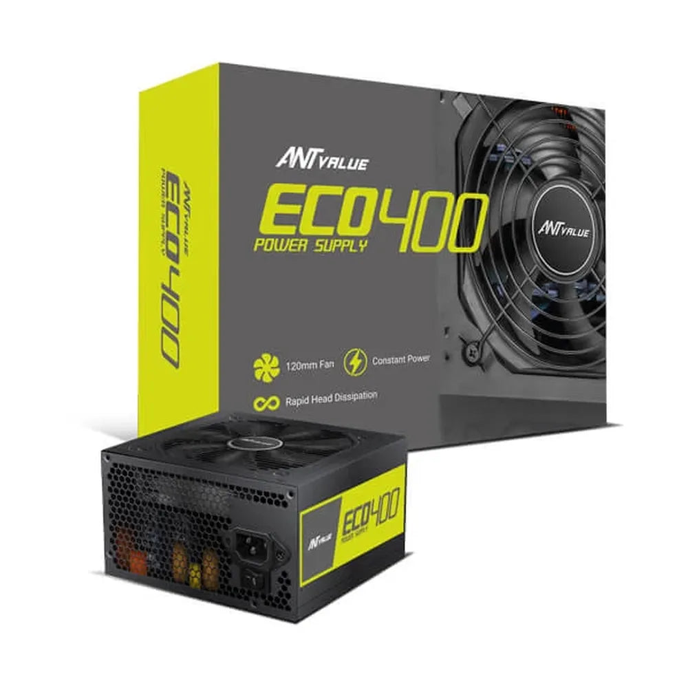 ANT VALUE ECO400 400W Non Modular Power Supply – TechCure India