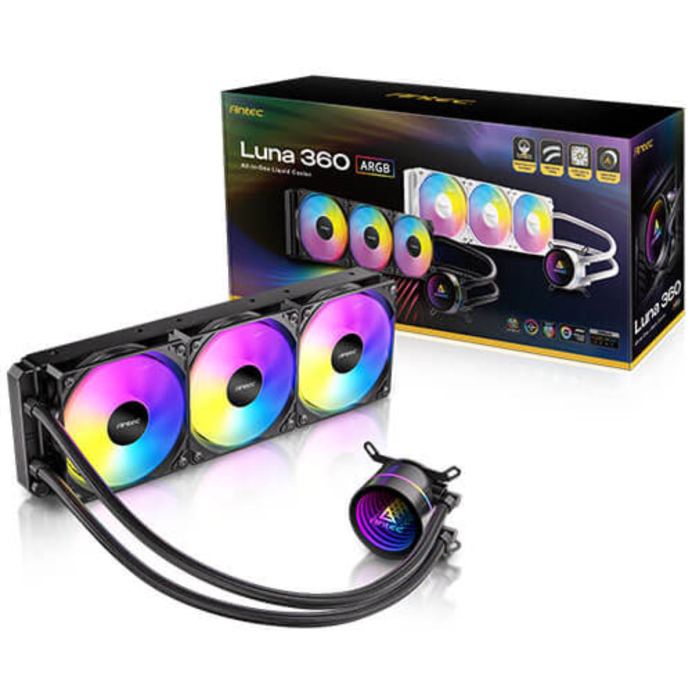 ANTEC Luna 360 ARGB 360mm CPU Liquid Cooler ( Black ) – TechCure India