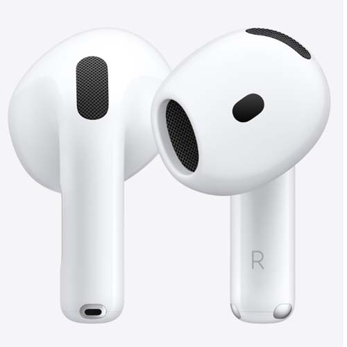 Apple AirPods 4 Wireless Earbuds, Personalised Spatial Audio, Sweat and Water Resistant Bluetooth (White, True Wireless) – TechCure India
