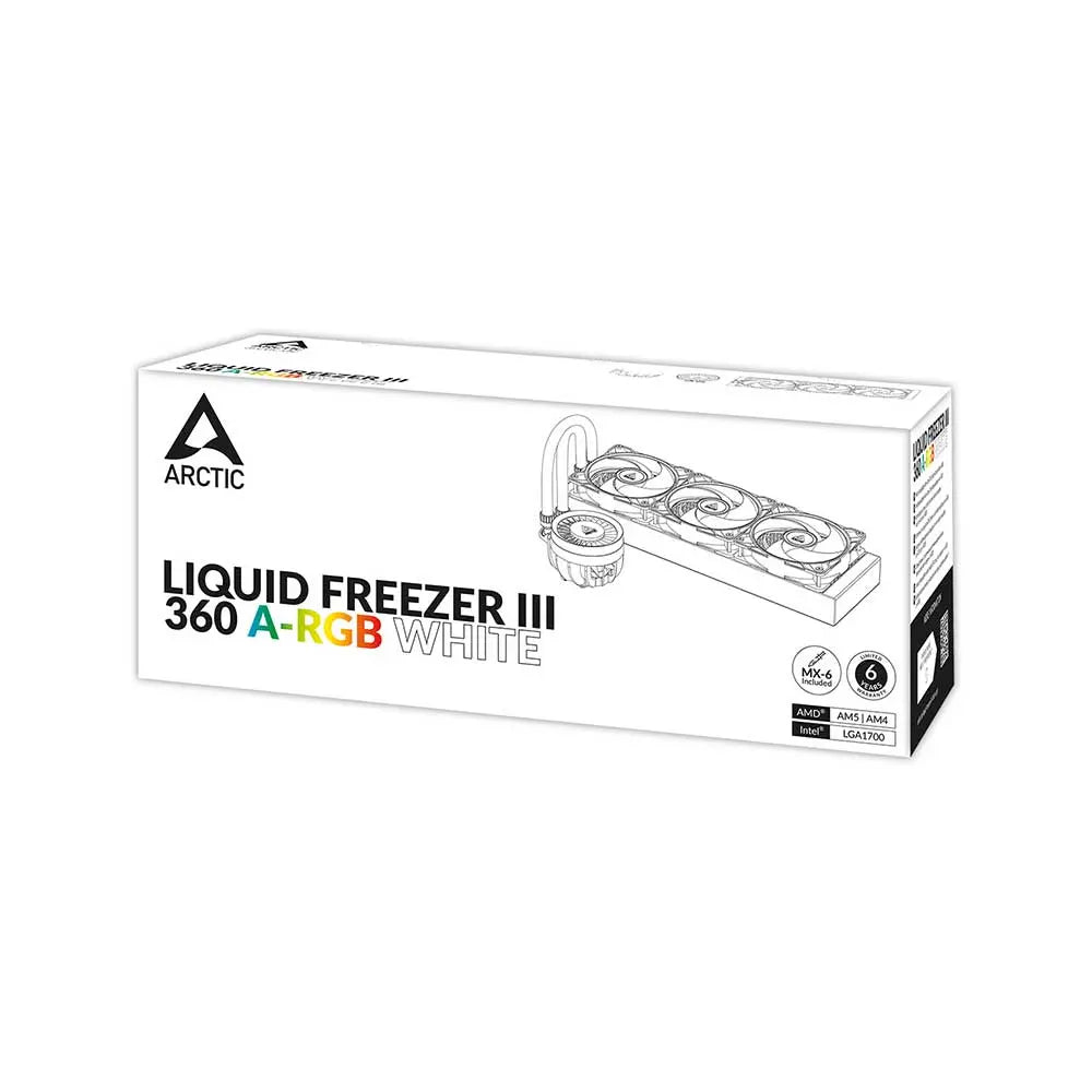 Arctic Liquid Freezer III 360 Argb Cpu Liquid Cooler White (ACFRE00152A) – TechCure India