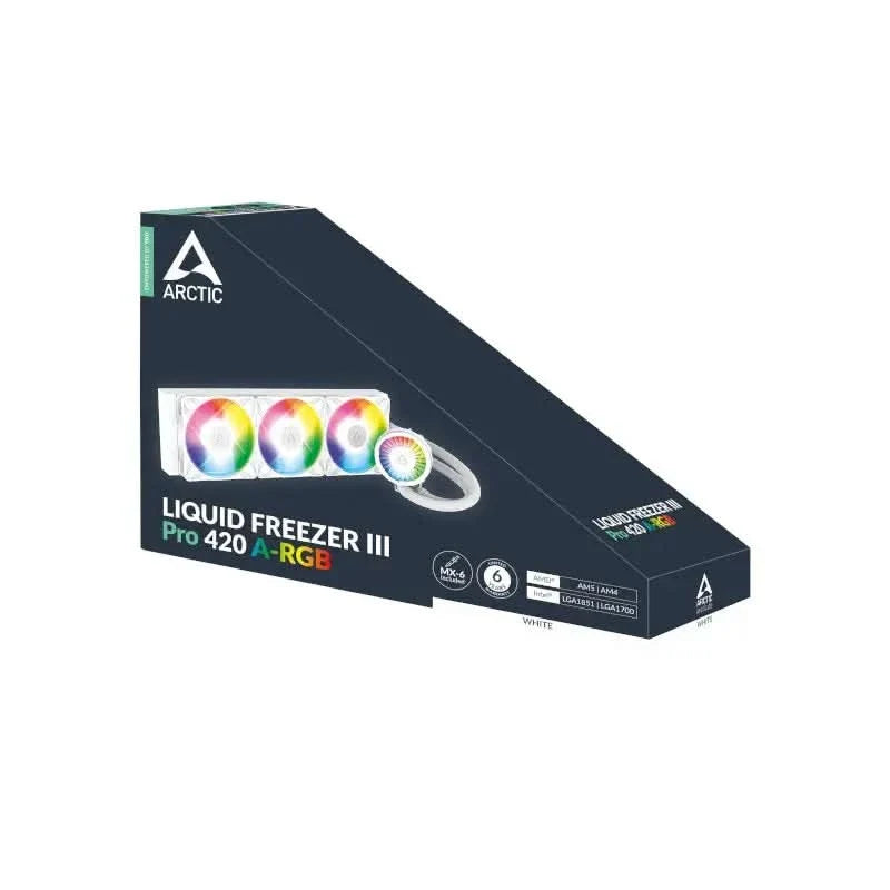 ARCTIC Liquid Freezer III Pro 420 A-RGB White, 420mm AIO CPU Liquid Cooler – TechCure India