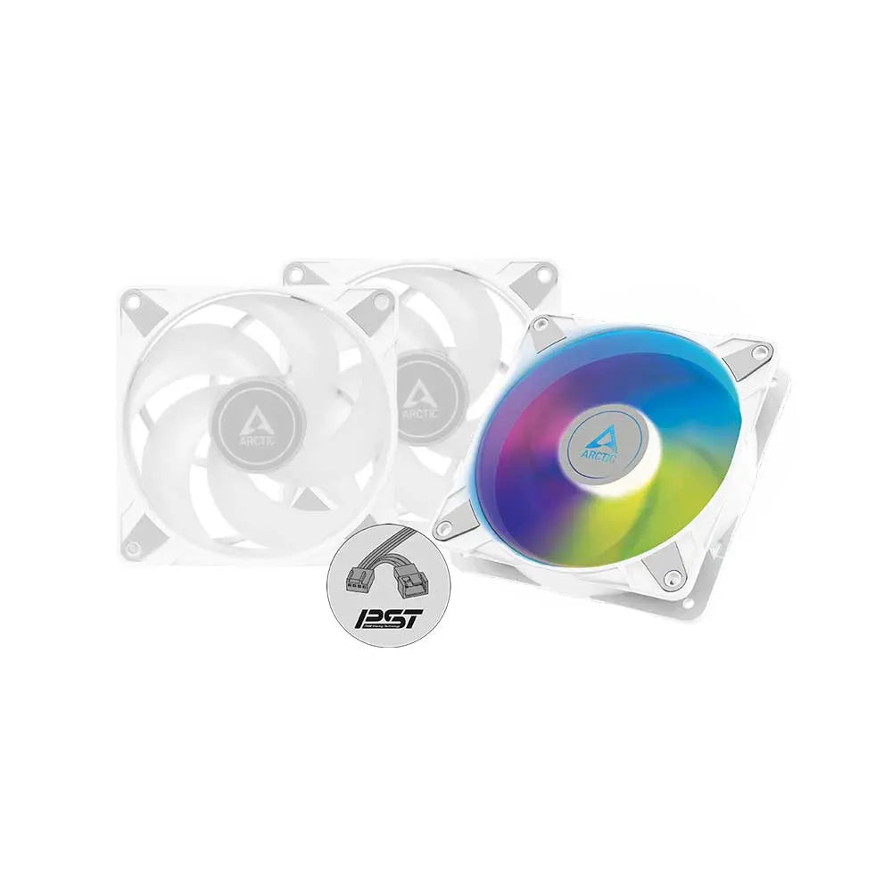 Arctic P12 Pwm Pst Argb Cabinet Fan 3 Pack White (ACFAN00258A) – TechCure India