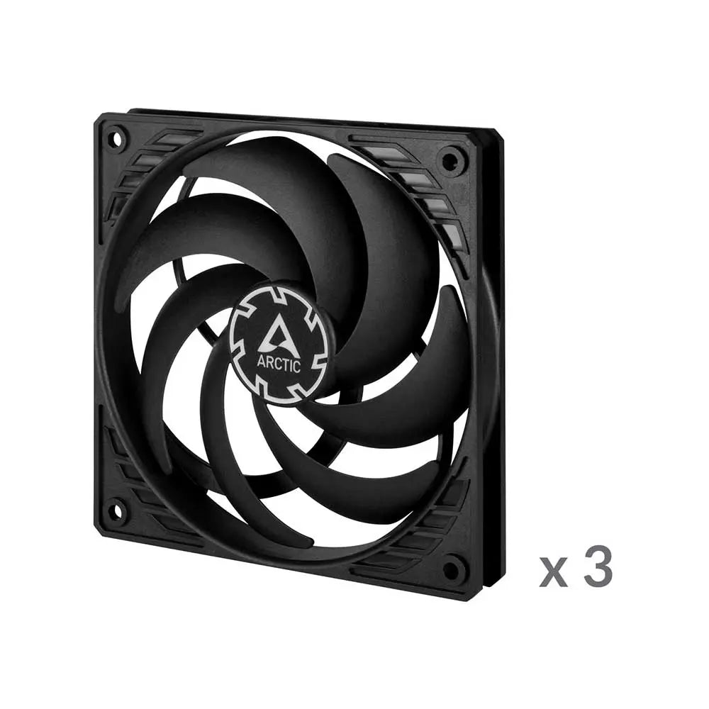 Arctic P12 Slim PWM PST 120mm Cabinet Fan 3 Pack – TechCure India
