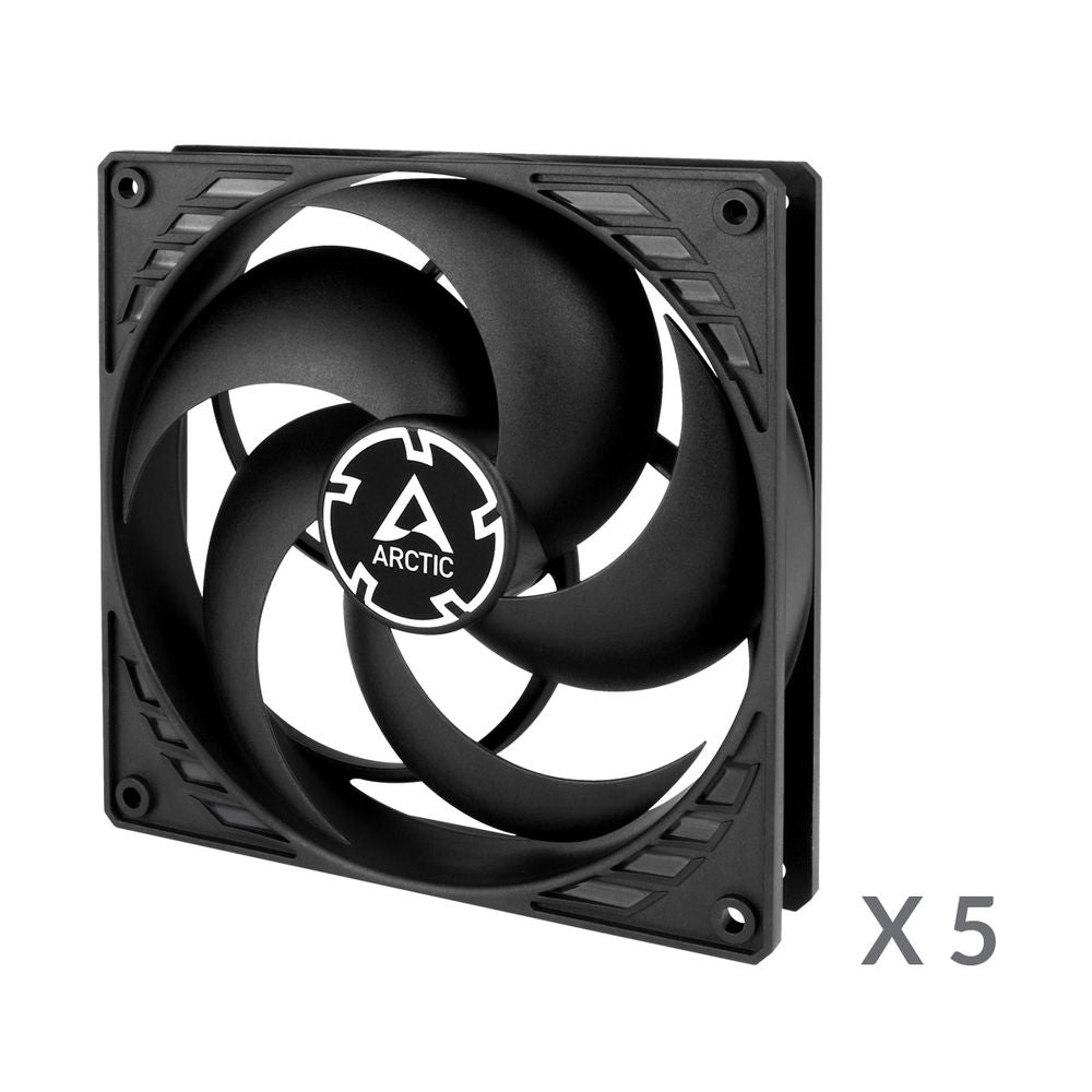 ARCTIC P14 PWM PST 140mm Cabinet Fan ( Black ) ( Five Pack ) – TechCure India