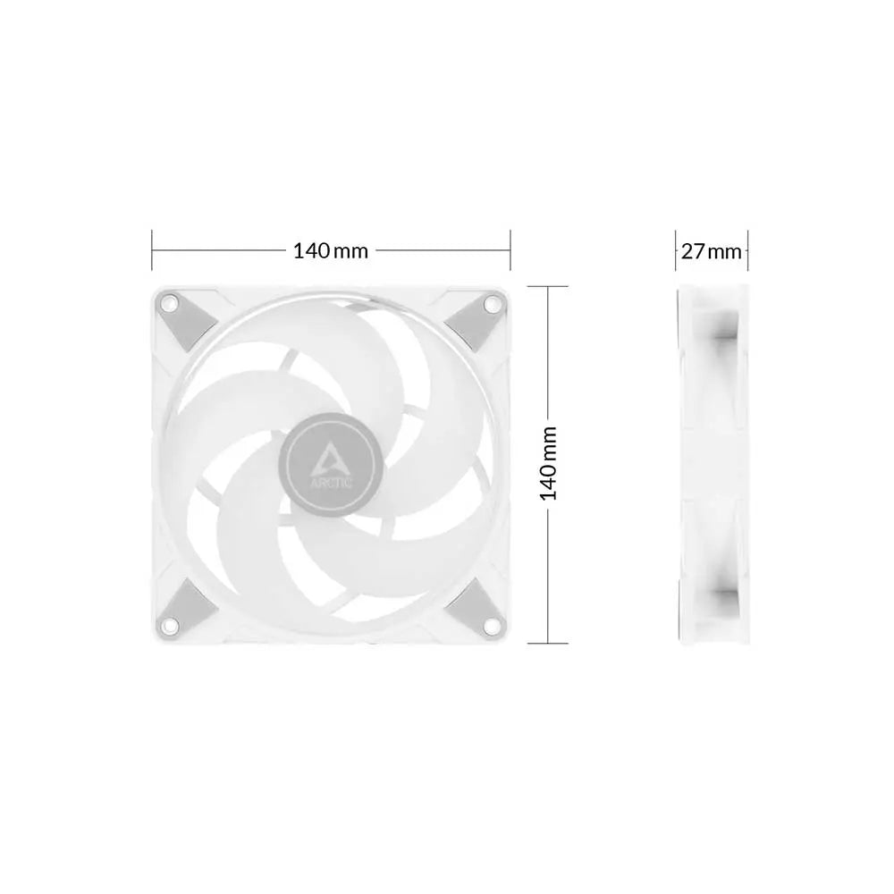 Arctic P14 Pwm Pst Argb Cabinet Fan Single Pack White (ACFAN00276A) – TechCure India